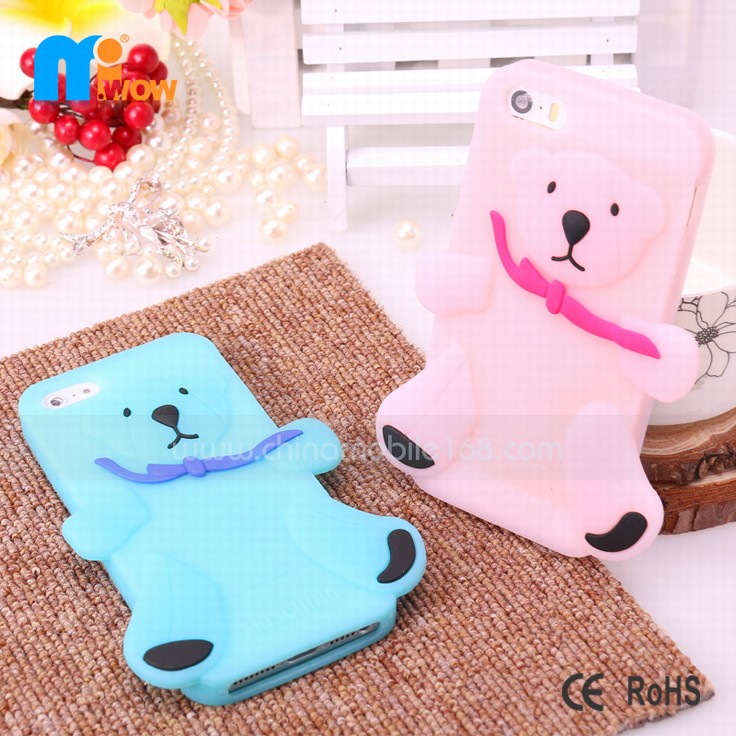 3D iphone 5s cartoon silicon cases mobile phone covers