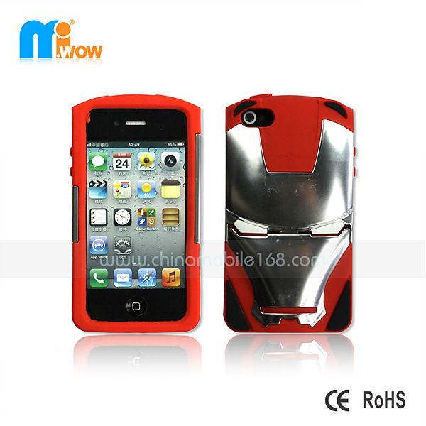 pc+silicon case for iphone4