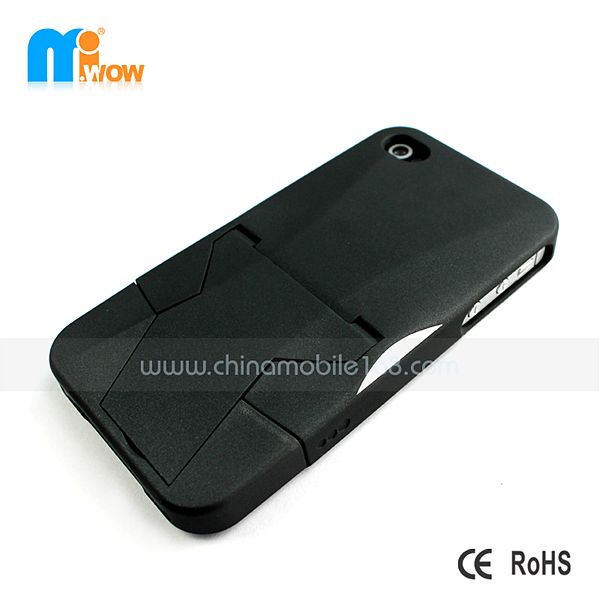 PC For iphone 4  mobile phone case with stand design