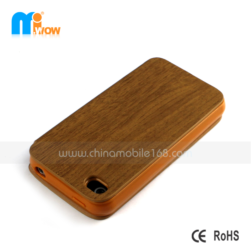 caja del teléfono móvil de madera para los modelos iphone