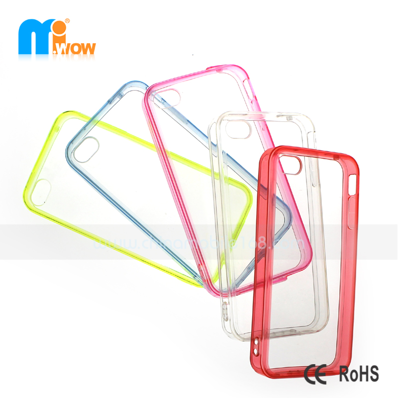 Transparent PC mobile phone case for iphone 4