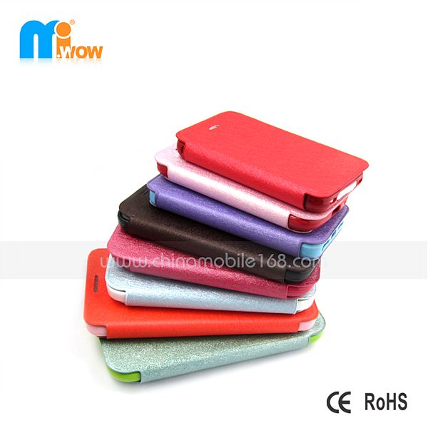 PC+PU Flip Cover protect case for SamsungS4 I9500
