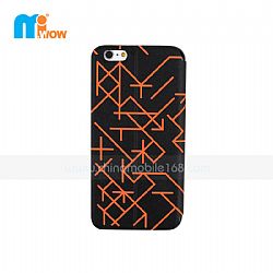 Black Popular Cool Pattern PU+TPU Leather Case for iPhone 6 Plus