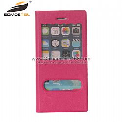 Businessman Window View Flip Folio Leather Cover Case for iPhone 6