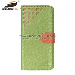Hollow out Hit Color Flip Stand PU Leather Wallet Case Supplier