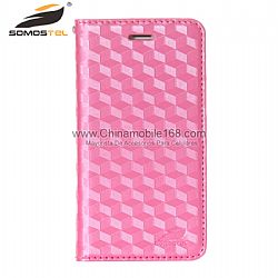 Wholesale Pink Strong Magnetic Water Cube Leather Case
