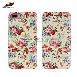 Wholesale 3D relief drawing and imam PU flip cover for Iphone7P/8P