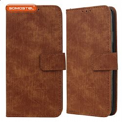 Imitation cowboy pattern Flip Cover Leather Case for mobile phone