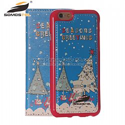 Christmas tree 2 in 1 Separable Removable Magnetic Leather Cell Case Wholesale