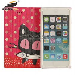Cat double-sided leather cell phone case wholesale