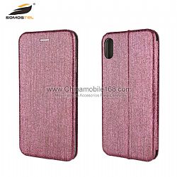 Luxury card wallet flip cover with bright frost for Iphone/Samsung