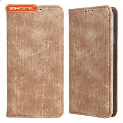 Imitation cowboy pattern Flip Cover Leather Case for mobile phone