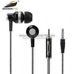 Black Headphones In-ear Wired Earphones Earbuds MS-754