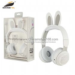 Auriculares inalámbricos KE-01 Rabbit Ear LED Light Up con micrófono