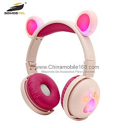 Wholesale light bear ear wireless headphones with good sound quality