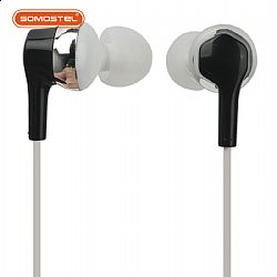 K08 I-shaped 3.5mm interface earphones with remote control and microphone