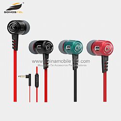 Comfortable in-ear design handsfree earphones with 3.5mm L-shape connect