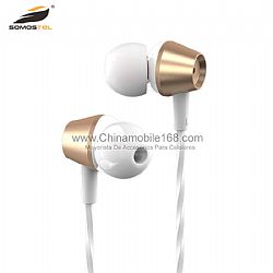 Stylish aluminimum alloy housing headphone with 3.5mm AUX jack