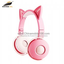 BK-2 auriculares de oreja de gato con efecto led RGB muy lindo