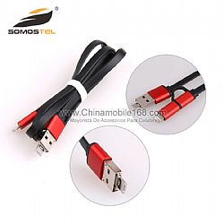 USB Data Sync Transfer Fast Charge Cable For Samsung For iPhone