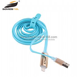 Cable de datos del cargador al por mayor de la más nueva luz LED Micro USB