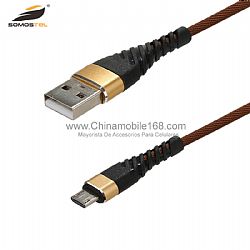Wholesale wear-resistant nylon braided data cable with multiple colour