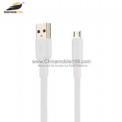 Mayoreo línea de cable de datos de PVC blancopara Iphone/samsung/LG de carga