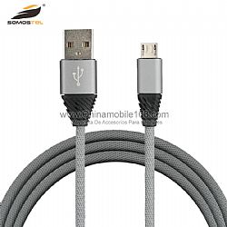 Wholesale usb fast charging cable with ainc alloy connector