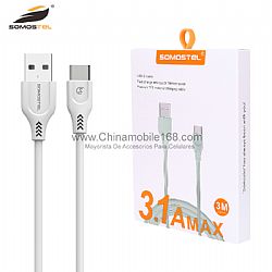 Wholesale price 3.1a fast charge and quick transmission usb data cable for mobilephone