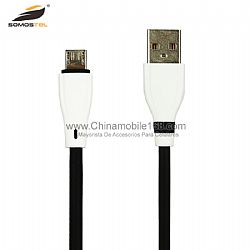 High quality flexible 2A liquid silicone usb cable for IPH / V8 / Type-c