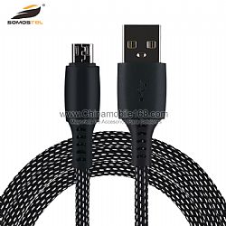 Mayoreo Cable USB de datos tejido con protección SR anti-rotura