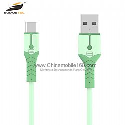 Wholesale 2.4A led charging data cable for V8 / Type C / IPH