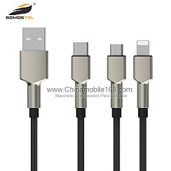 2.4A Zinc Alloy Braided Fast Data Cable