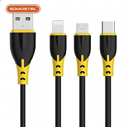 Anti-Breakage Dual Color Data USB Cable