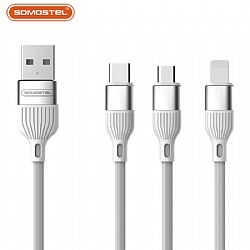 2.4A fast charging aluminium brushed cable