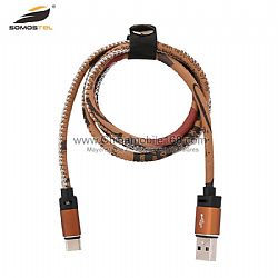 Precio de fábrica tejido tipo cable de datos USB para accesorios de teléfono