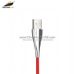 New design 2A TPE USB cable with zinc head for V8/I5