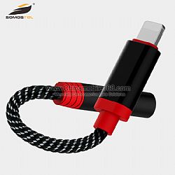 Light compact flexible and convenient mini IPH to 3.5mm jack audio adapter