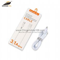 SMS-BT01 Cable USB De Dato Cargando Rápido De 3.1A En TPE Compatible Para Tablets