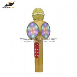 New arrival WS-1816 wireless microphone Hifi speaker with LED