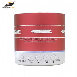Hot sale mini bluetooth speaker in china red with card/USB