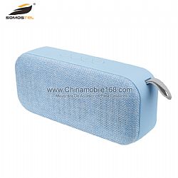 Hot sale mini bluetooth speaker with two cornets and celestial fabric design