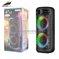 Portable speaker with colorful LED lighting for outdoor activities / parties