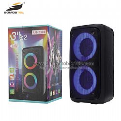 Factory Price 2 * 3 Inch 10W Portable Karaoke Machine Bluetooth Speaker