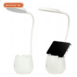 Portable Multifunction brush pot desk lamp for mobile phone