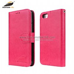 For Iphone6/7/8S solid color leather case with card slots