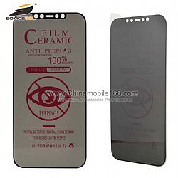 Anti-impact HD privacy protection ceramic glass film for iPhone12/12Pro