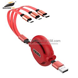 3 in 1 retractable multi fast charging cables