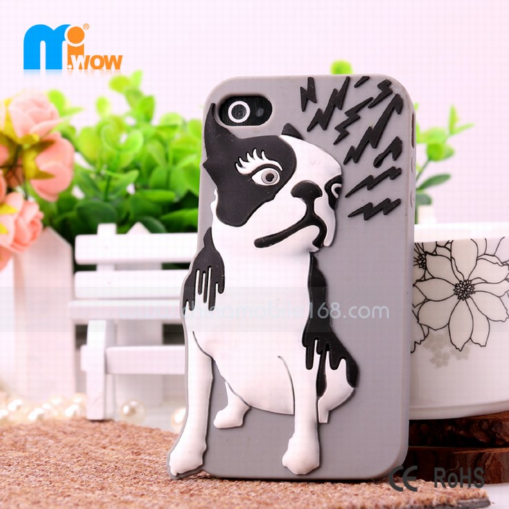 i phone 4 cases 3D bulldog phone case 