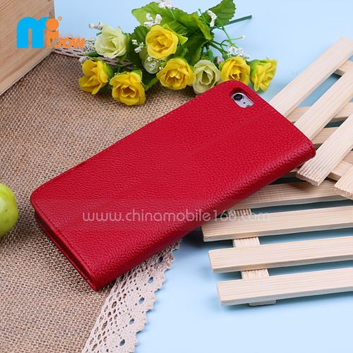 iPhone 6 Plue Red Wallet Stand Phone Case